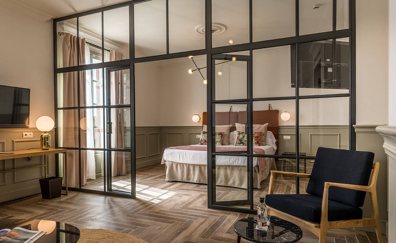 suite can ribera Schlafzimmer suite en hotel boutique en Mallorca